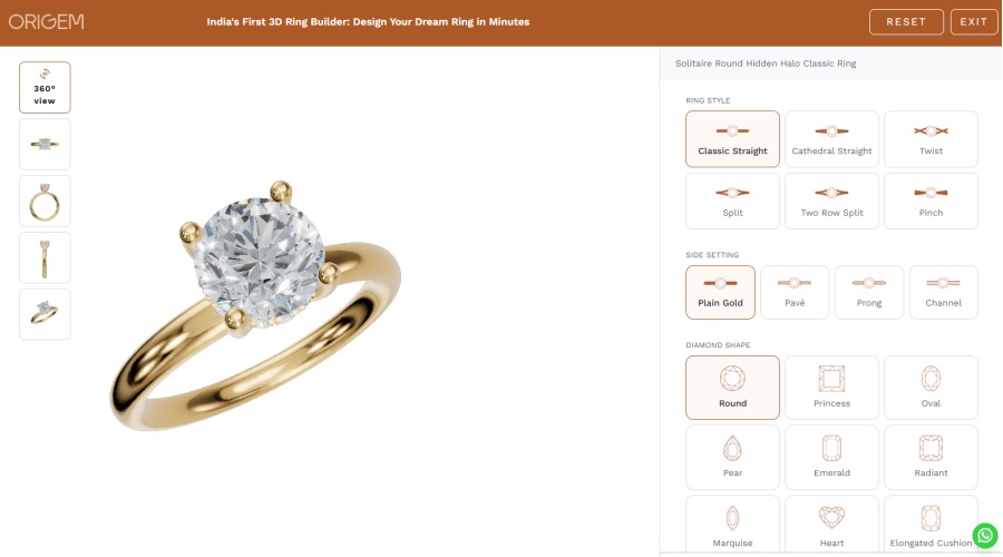 Launch of India's First Digital 3D Ring Builder by Goldiam International Ltd